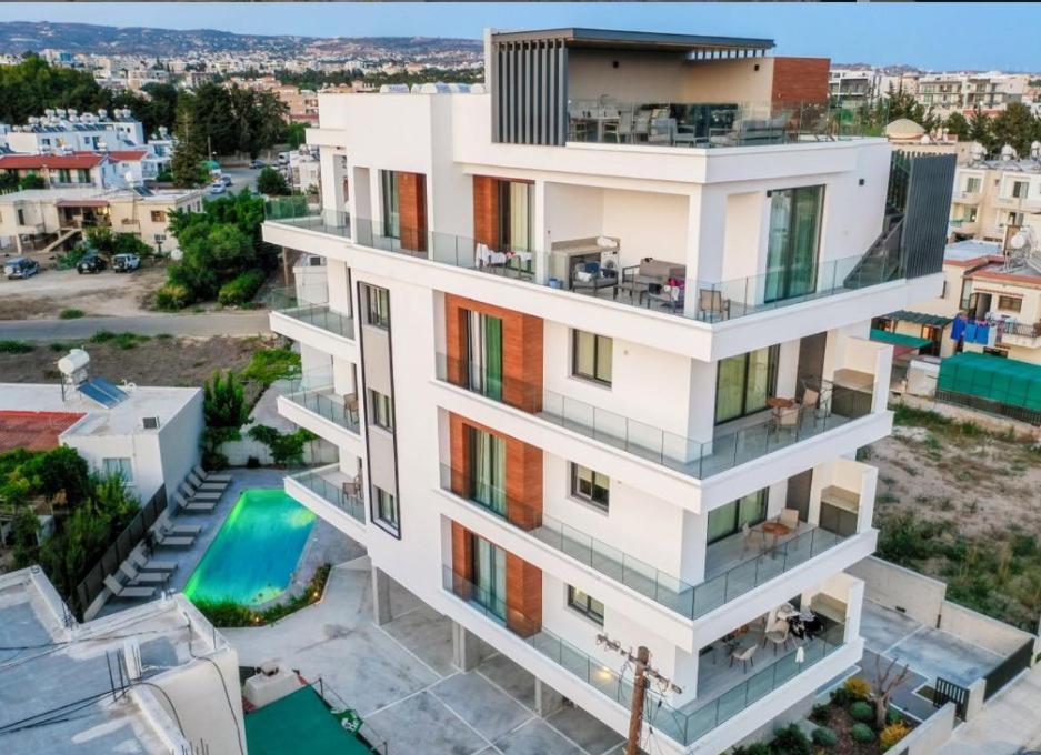 Olive Shared Pool Apartments 파포스 외부 사진
